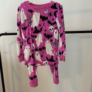Little Sleepies Spooky Halloween Glow in the Dark Pajamas - Pink Ghost